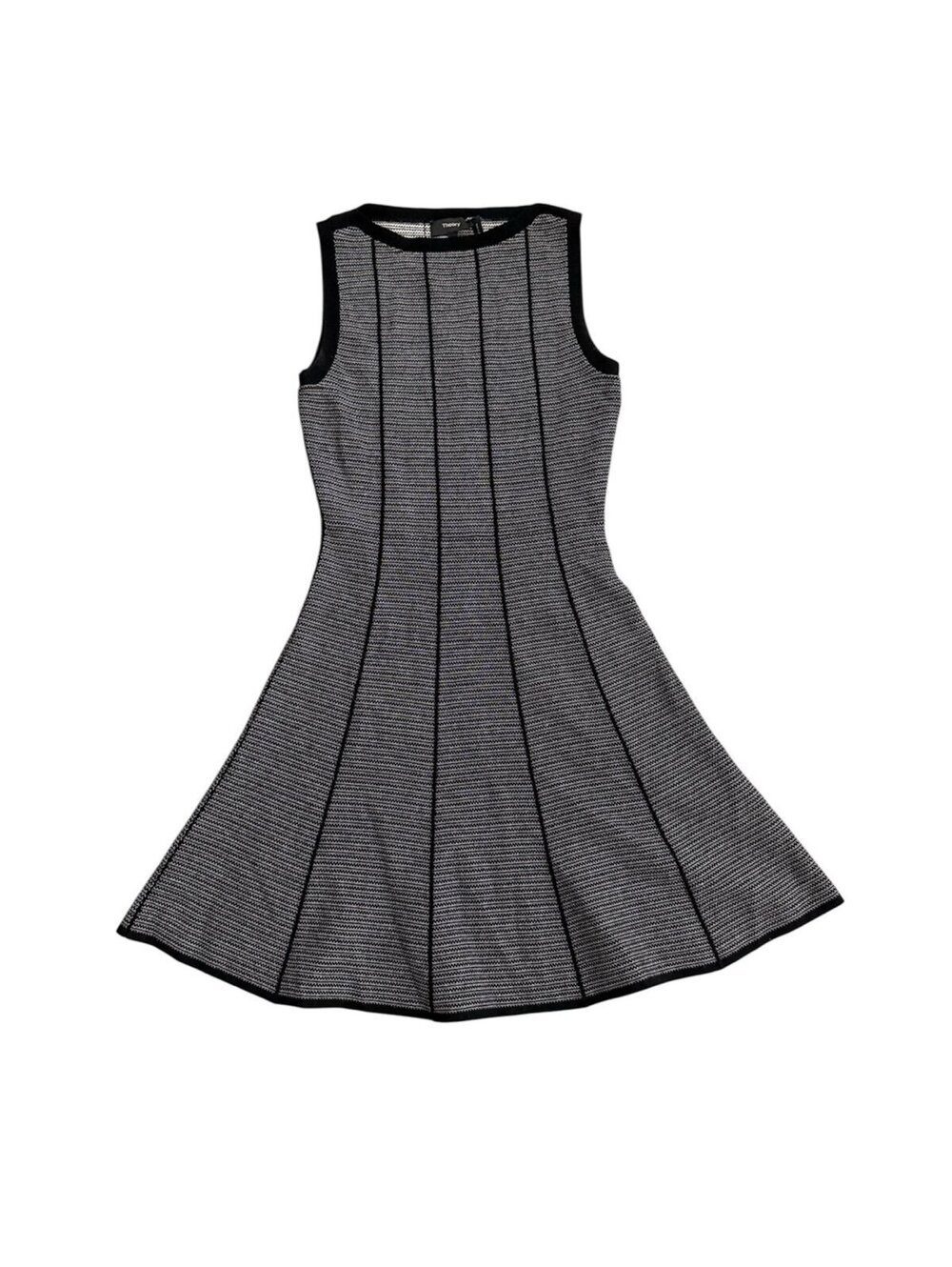 Theory Sleeveless Panel Knit Fit and Flare - M